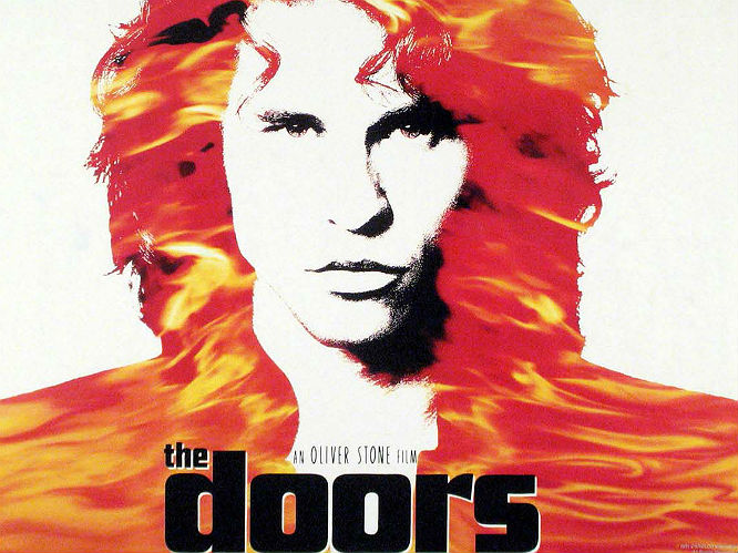 The Doors, 1991 - Val Kilmer plays legendary Doors' frontman in this self-indulgent biopic directed by Oliver Stone. Try your hardest not to cry with laughter as Kilmer lisps 